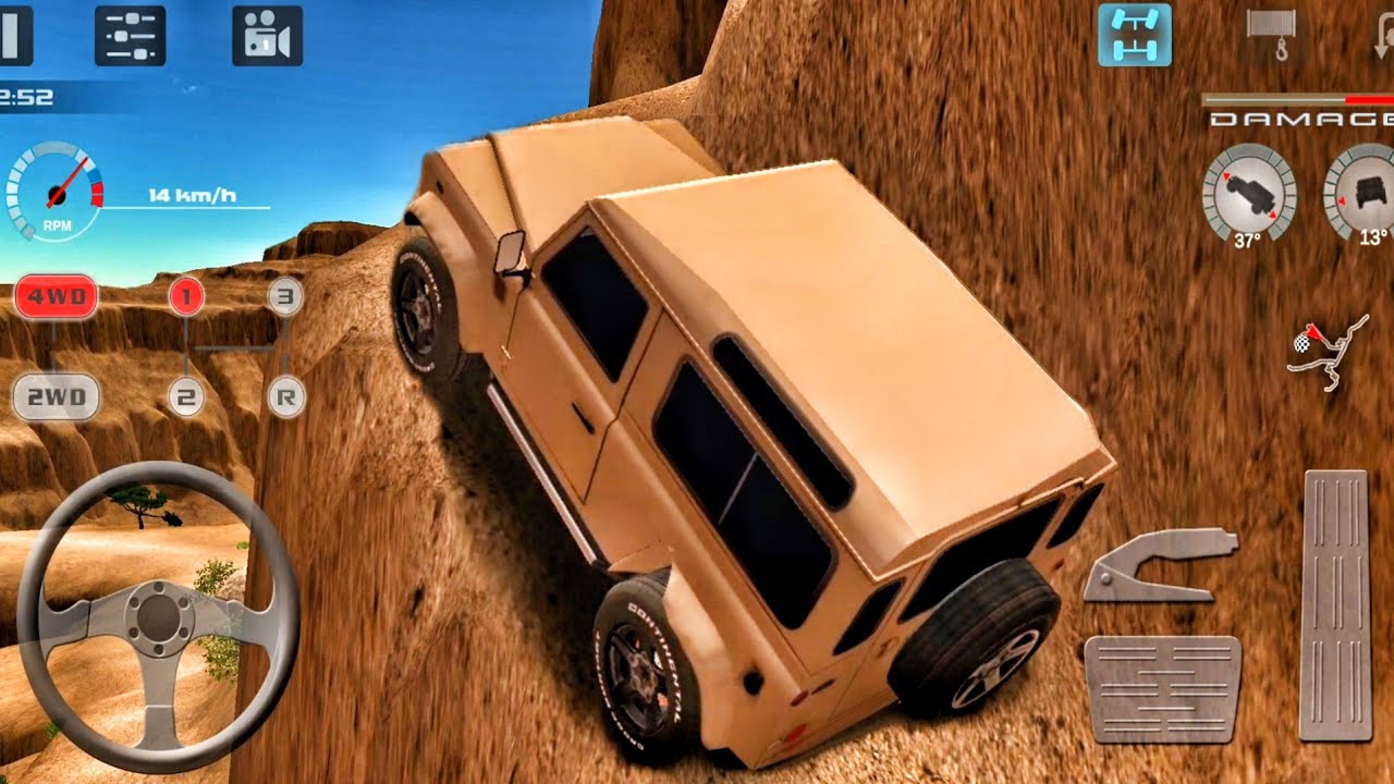 New Offroad Games 2025 - Offroad Drive Desert Luxury Jeep Wrangler SUV Driving - Android Gameplay