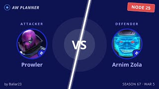 S67 War 5: Prowler vs 25 Arnim Zola