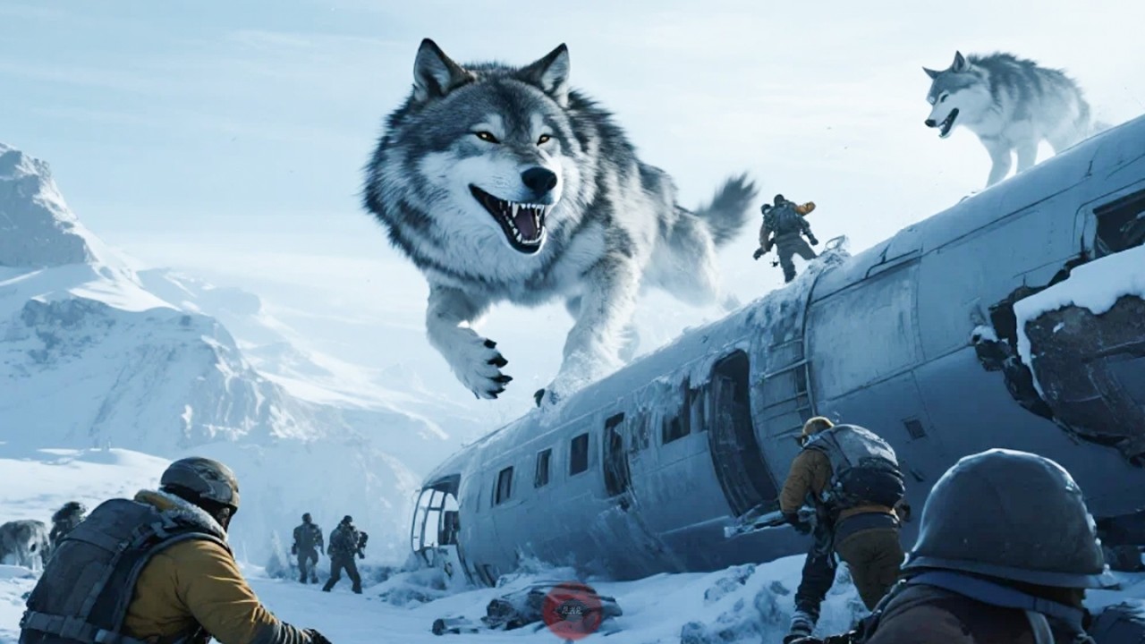 Экспедиция терпит крушение, оказавшись в ловушке на айсберге, привлеченном волками-мутантами.