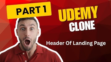 Build a Header for Udemy Clone | HTML CSS JavaScript