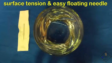 use toilet paper to get a needle to float on water a science with bobert video short