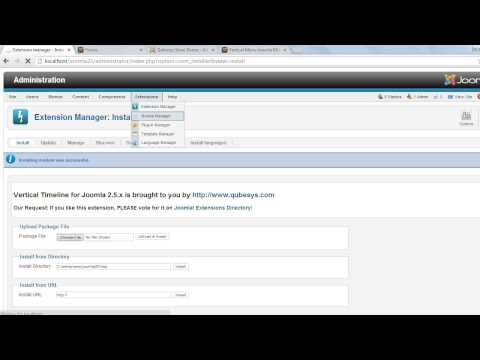 Vertical Timeline Joomla Module