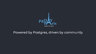 pgDay Paris 2025
