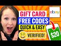 💳 Ebay Gift Card Codes 2022: Redeem FREE Credit Quick & Easy in 2 Minutes! (100% Works)