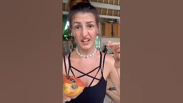 На что похож вкус папайи и сападилу #бали