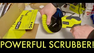 Unboxing 18v Ryobi Power Scrubber with demo by Adam Edward Industries® 126 views 2 months ago 3 minutes, 48 seconds