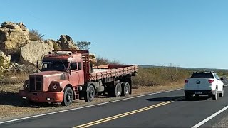 Usina cana de açúcar no Sertão?😮 Atravessando Rio são Francisco de Madrugada #scania111 #scaniavabis