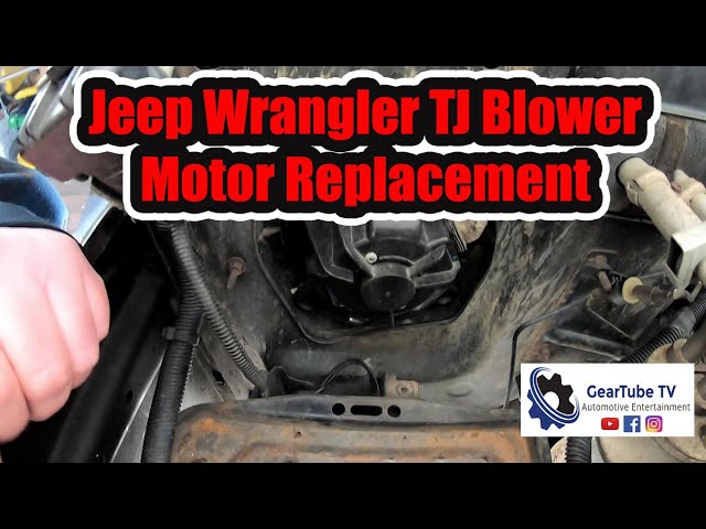 Jeep Wrangler TJ Replacing the Blower Motor - YouTube
