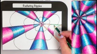 Op Art Illusion Series: Radiating Ripples