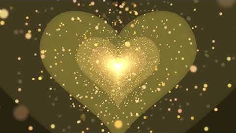 gold heart particle zoom in loop animation - Download Stock Footage