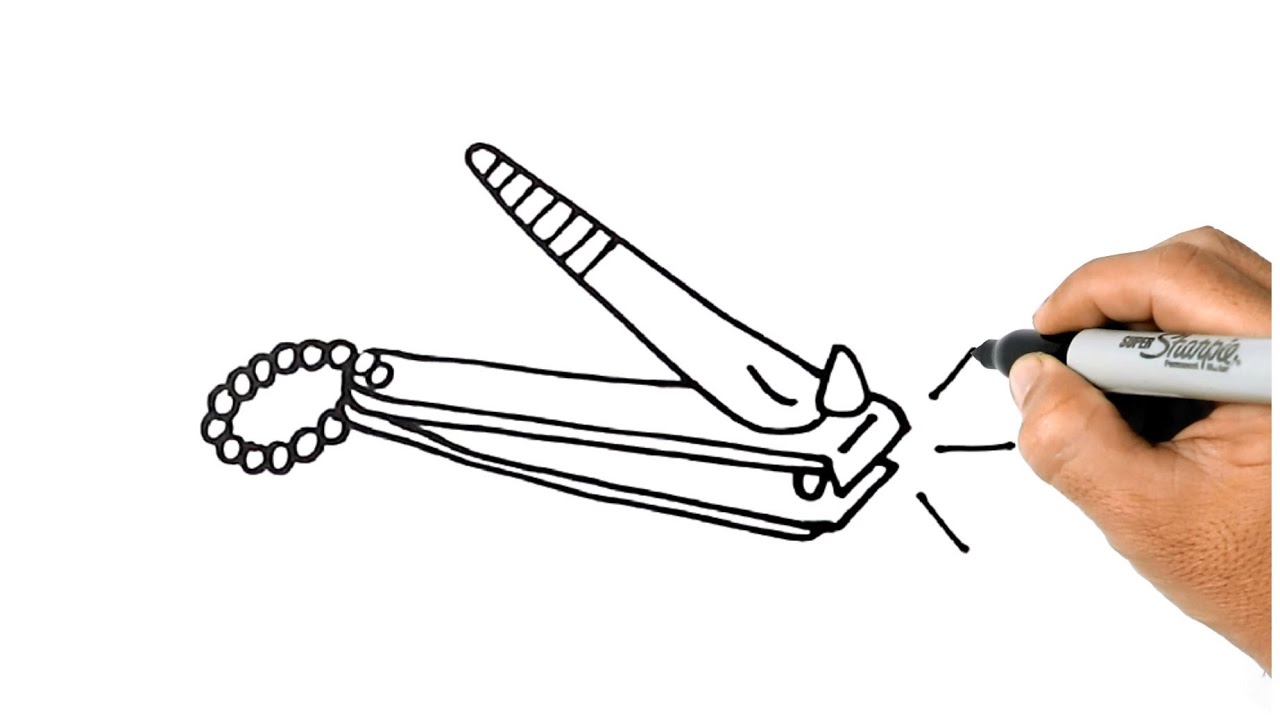 How To Draw Nail Cutter | LBA Drawings - YouTube