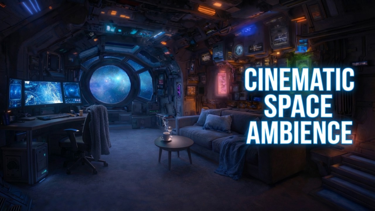 Space Office Contact ⧫ Deep Space Ambient Music ⧫ Cinematic Sci-Fi Atmosphere for Relaxation & Focus