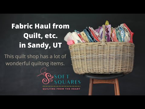This is a fabric haul from a quilt store in Sandy, Utah called QUILT, ETC. It has a lot of pretties.