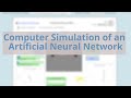 Computer simulation of an artificial neural network