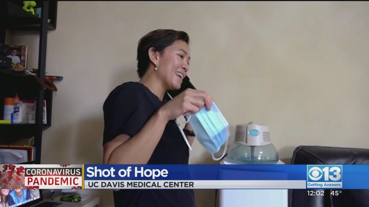CBS News Reports On First Vaccine Given At UC Davis Health