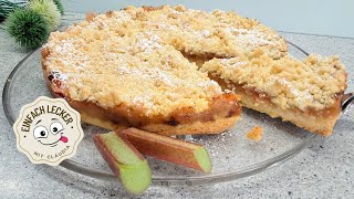 Rhabarber-Crumble-Kuchen Knuspig