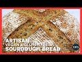 Gluten free and vegan artisan sourdough bread gum free
