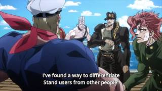 Jotaro Finds The Enemy Stand User