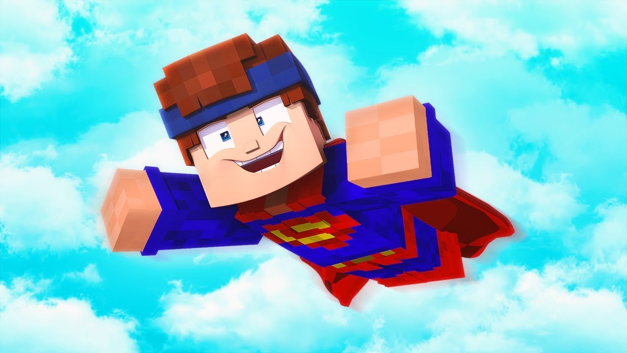 Ich werde zum Superhelden in Minecraft Troll Wars - YouTube
