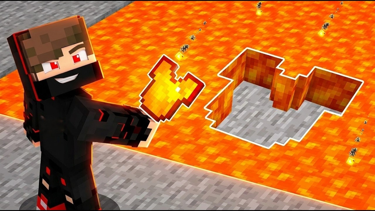 I Scammed My Friend By Using CUSTOM LAVA Items In MINECRAFT!
