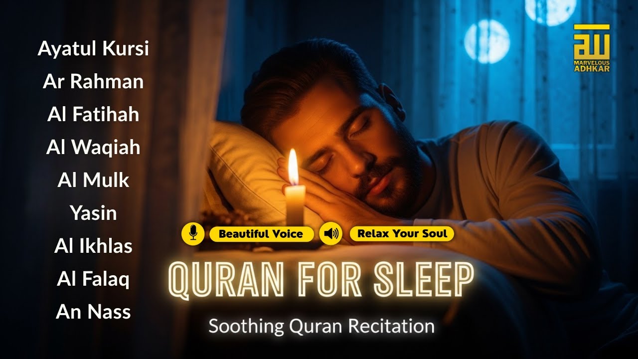 Healing Quran for Deep Rest ✦ Ayatul Kursi, Yasin, Ar Rahman, Al Waqiah