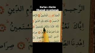 Kur'an-ı Kerim Okumak ve anlamak huzur verir.