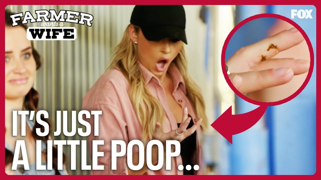 Cassidy Jo Freaks Out Over Getting Cow Poop On Her | Farmer Wants A Wife