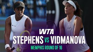 Sloane Stephens vs. Darja Vidmanova | 2026 Memphis Round of 16 | WTA Match Highlights