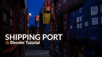 How to Create a Realistic Shipping Containers. Blender Tutorial 2019