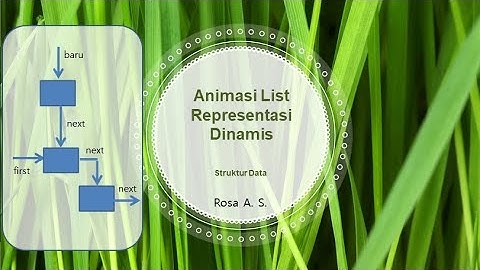 Belajar Singkat Pemrograman Dasar Kuy - Struktur Data - Animasi List Tunggal Representasi Dinamis