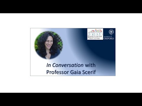 Professor Gaia Scerif in conversation with Dr Dejan Draschkow