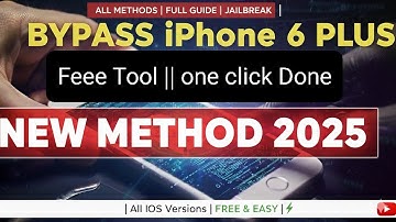 IPhone 6 / 6 Plus ICloud Bypass 2025 Bypass iCloud iOS 12 to 18.6 Hello Screen Bypass new method