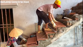 Construction techniques to complete beautiful and sturdy outdoor stairs for family churches