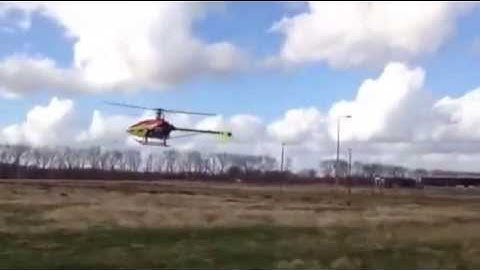 Align trex 550e flybar test