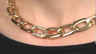 Vince Camuto - Gold Chain Neck with Pave Accent  SKU : # 8058138