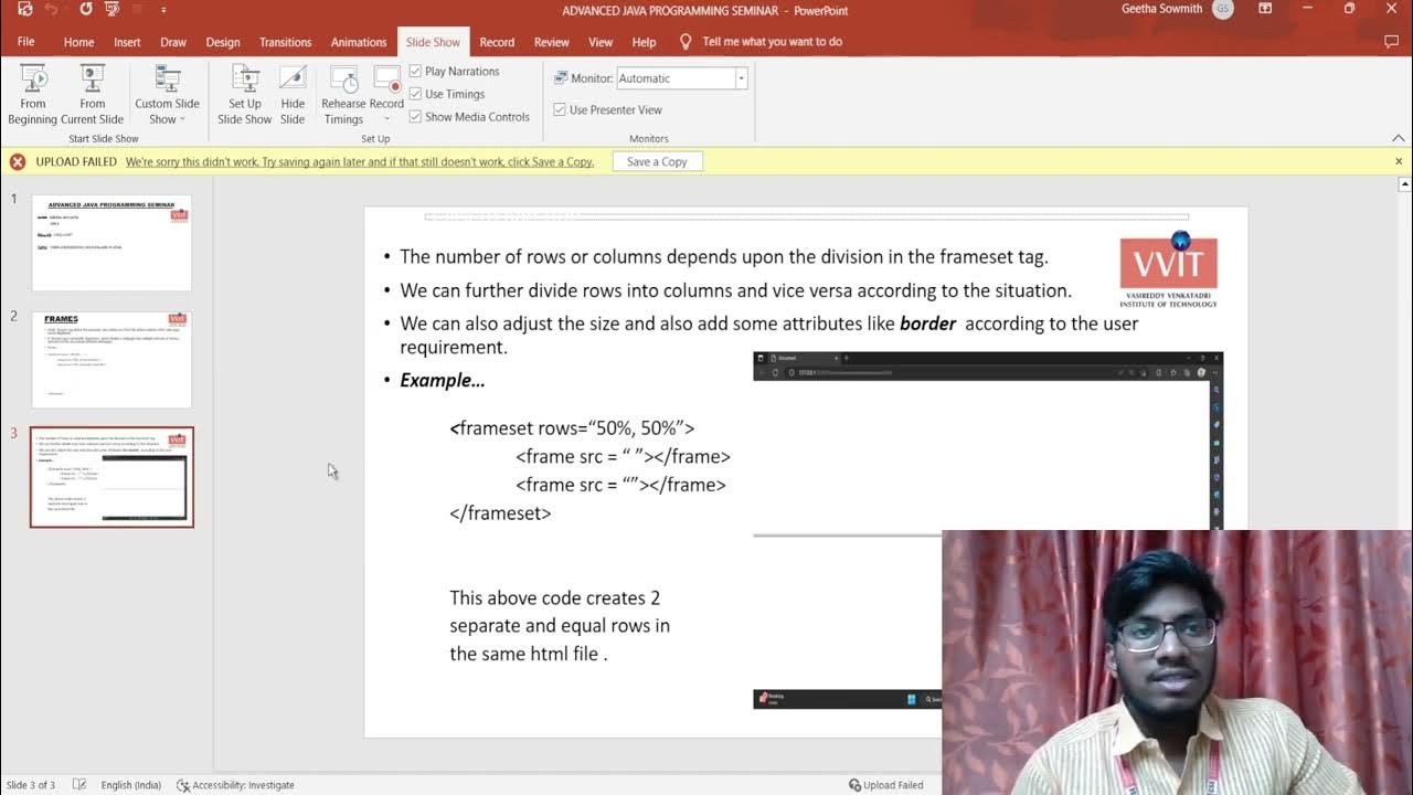 Designing website using frames in html youtube