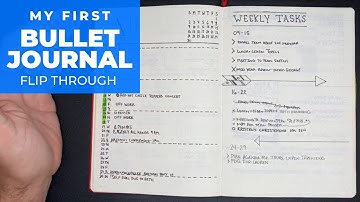 My Very First Bullet Journal Flip Through