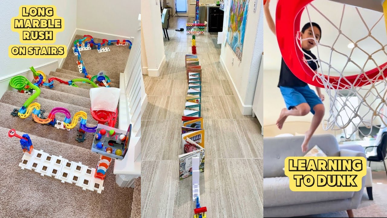 VTECH LONG MARBLE RUSH ON STAIRS / LEARNING TO DUNK @timothyspreciousmoments ​