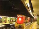 Two non-stop train in Mong Kok Station at the same time