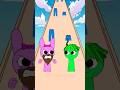Funny Epic Challenge! Kiss Run Pinki vs Vineria | Incredibox Sprunki