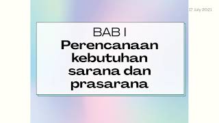 Bab 1.Perencanaan kebutuhan sarana dan prasarana kantor