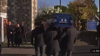 Liam Payne 's coffin arriving at the funeral