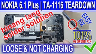 Nokia 61 Plus Ta1116 Disassembly  Teardown  Loose U0026 Not Charging   Charging Solution