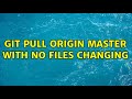 git pull origin master with no files changing