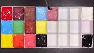 How to Create 19 New Colors Using Blue , Red , Yellow , Black & White | Acrylic Paint || Color Zara