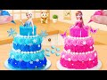 アナ雪三段プリンセスケーキ ❄️💖 | Frozen Three-Tier Princess Cake | Sweet Japan