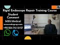Rigid endoscope repair training course interview with student in november 2022