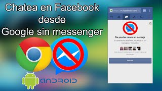Chat on Facebook from Chrome without installing Messenger ||ANDROID|| screenshot 5