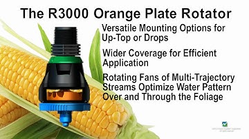 Nelson Irrigation Orange Plate Rotator Sprinkler for Growing Corn