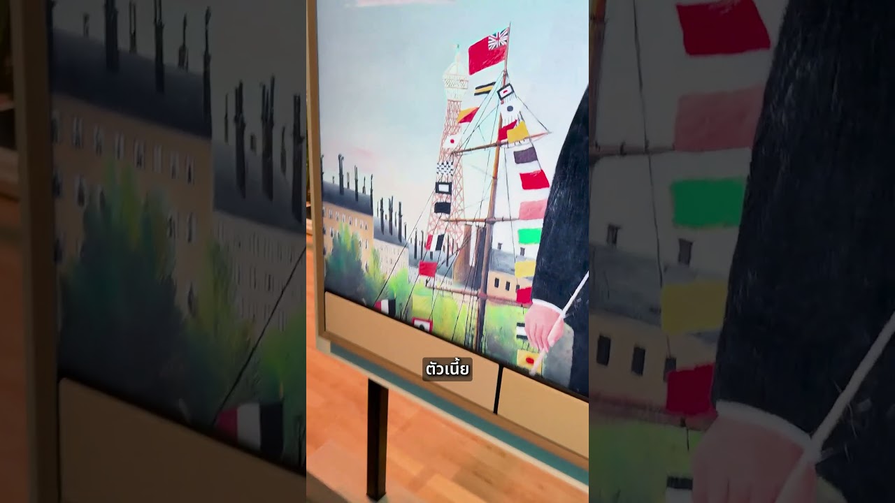 เป็นได้ทั้งเฟอนิเจอร์ในบ้านและทีวี ทีวีกรอบรูป ! เนียนมาก #CES #CES2025 #hisense